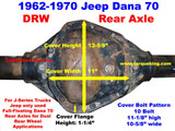 1962-1970 Jeep J-Series DRW Dana 70 Rear Axle