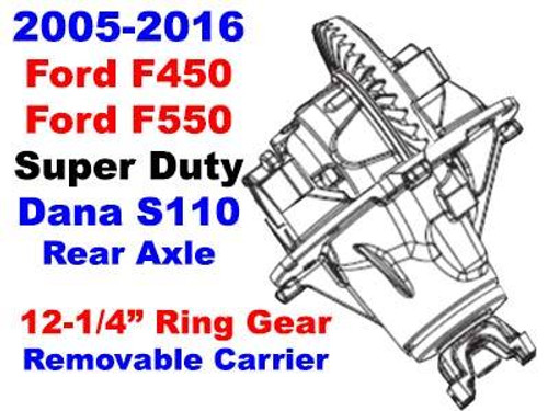 S 110 Parts Tools 2005 2016 Ford F450 F550 Rear Axle