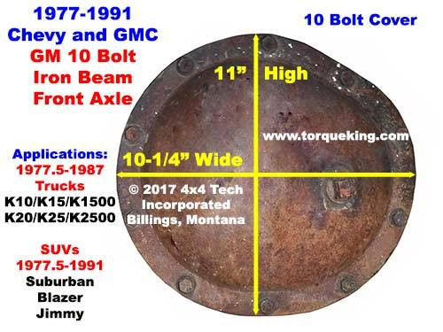 Gm 10 Bolt Identification Chart