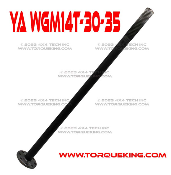 YA WGM14T-30-35 Yukon Full Float 31"-35" Rear Axle Shaft for GM 10.5"/11.5" Torque King 4x4