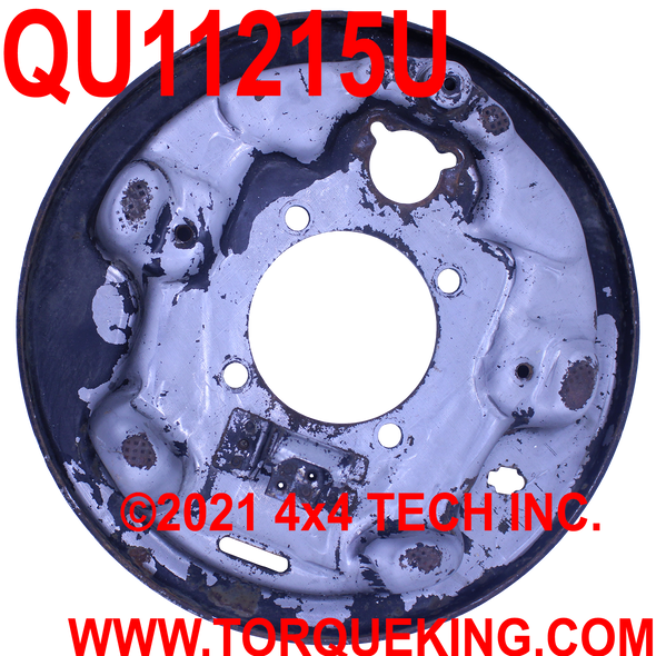 QU11215U Used Right Rear 12" Brake Bare Backing Plate for Dodge Torque King 4x4