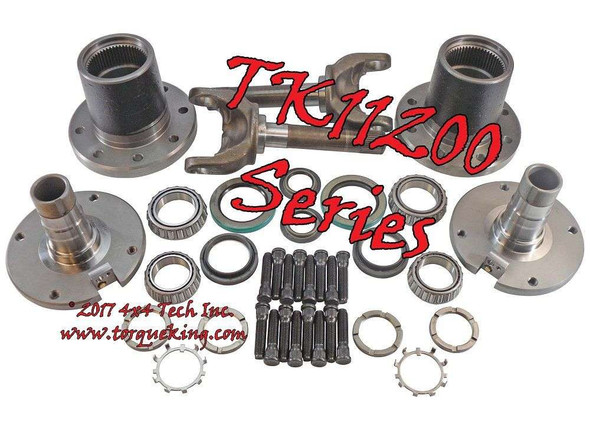 TK11298 Dynatrac Free-Spin Kit with Mile Marker Stainless Steel Lock Out Hubs Torque King 4x4