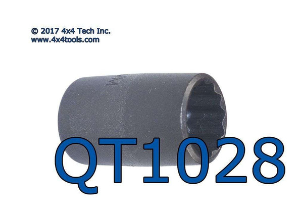 QT1028 16mm 12 Point Socket 1/2" Drive Torque King 4x4