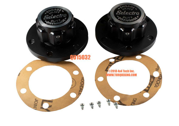 QU15032 Selectro Lock Out Hub Set for 1967-1969 Jeep and Dodge W300 Torque King 4x4