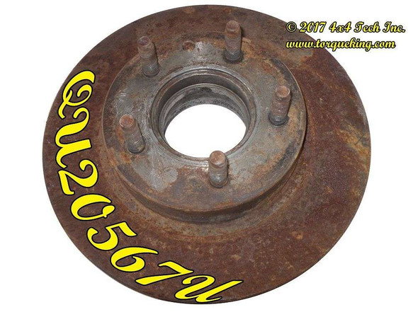 QU20567U Used 4x4 Front Hub and Rotor for Dana 28 IFS Front Axles Torque King 4x4