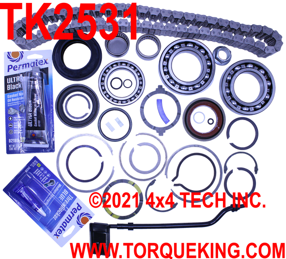 TK2531 NV273F Transfer Case Master Overhaul Kit 2011-2016 w/Slip Yoke Torque King 4x4