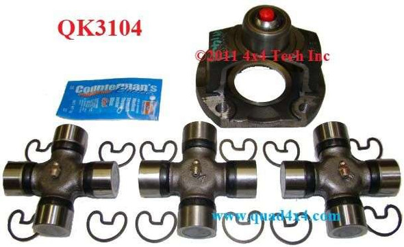 QK3104 Overhaul Kit with CV Flange for Spicer Double-Cardan Front CV Driveshaft Torque King 4x4