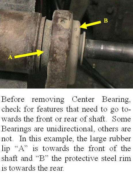 TSB3506 How to Replace Rear Driveshaft Center Bearings Tech Bulletin Torque King 4x4