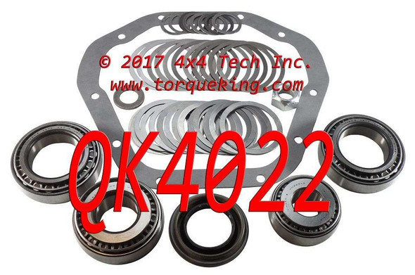 QK4022 Dana 60 Diff Bearing, Seal & Gasket Kit with Shims Torque King 4x4