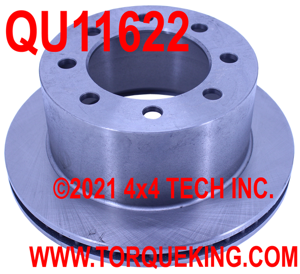 QU11622 2001-2002 SRW, DRW Brake Rotor for Dodge Ram 2500, Ram 3500 Torque King 4x4