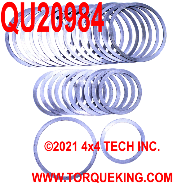 QU20984 Mainshaft and Countershaft Pre-Load Shim Kit for 1987-1995 ZF 5spd Torque King 4x4