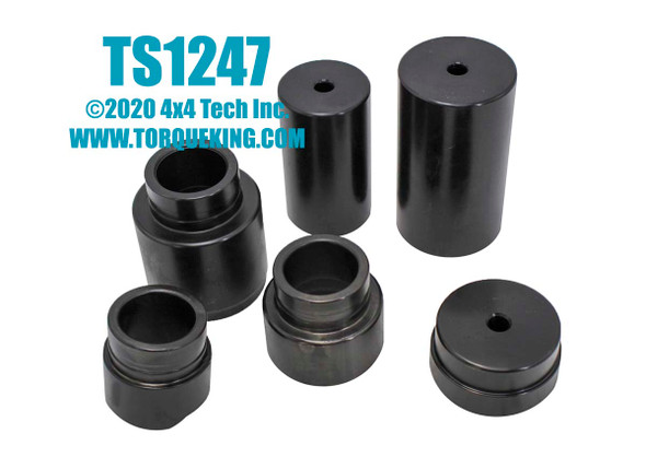 TS1247 6 Piece Ball Joint Press Adapter Set Only for 2005-2009 GM C4500, C5500 Torque King 4x4