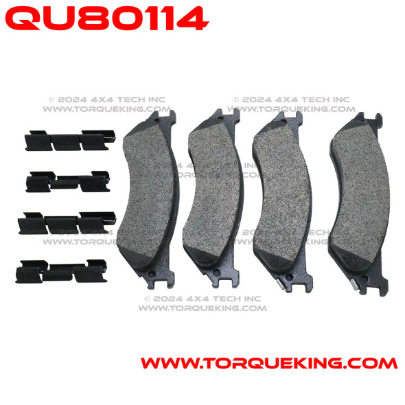 QU80114 Brake Pads for 2006-2008 Dodge Ram AAM Rear Axles