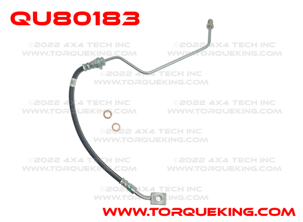 QU80183 Left Brake Hose 1978-1979 Ford F150 Trucks Torque King 4x4