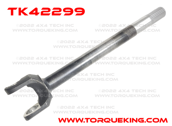 TK42299 Chome-Moly Right Inner Axle Shaft 1980-1993 Dodge W150 and Ramcharger Torque King 4x4