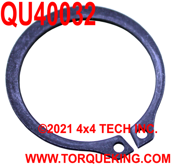QU40032 Axle Shaft Snap Ring for 19 Spline Dana Front Outer Axle Shafts Torque King 4x4