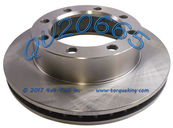 QU20665 Front Brake Rotor 1976-1994 F250, SRW F350 4x4 Torque King 4x4