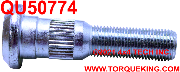 QU50774 1/2" Front Wheel Bolt for 1975 to 1993 Dodge Dana 60 & 61 Torque King 4x4