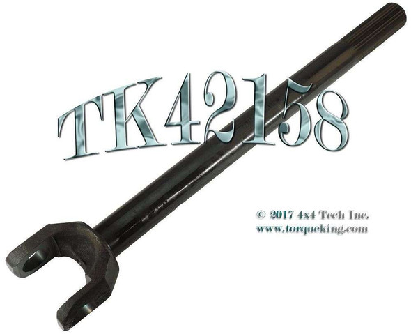 TK42158 Chromoly 30 Spline Right Inner Axle Shaft for 1989.5-1991 GM 10 Bolt 8.5" Axle Torque King 4x4