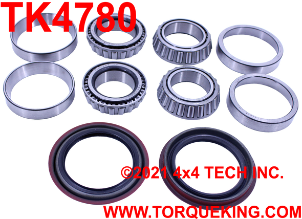 TK4780 Front Wheel Bearing Parts Kit for Ford Dana 44 Torque King 4x4