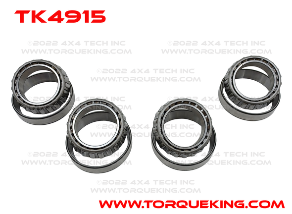 TK4915 2" ID Front or Rear Wheel Bearing Only Kit with Timken Bearings Torque King 4x4