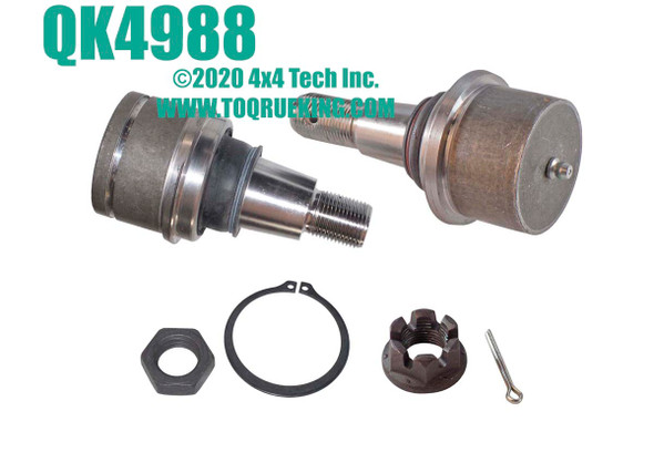 QK4988 Ball Joint Kit for 1 Side fits Ford F450, F550 & Chevy or GMC C4500, C5500 Torque King 4x4