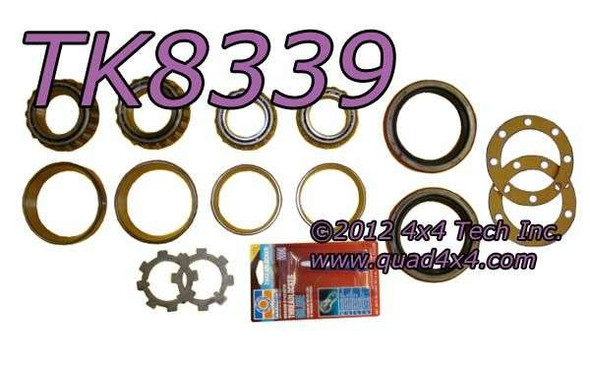 TK8339 Rear Wheel Bearing & Seal Kit for Jeep M715 Dana 70 Rear Axles Torque King 4x4