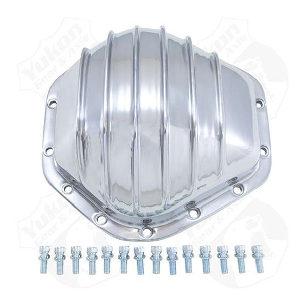 YP C2-GM14T Finned Polished Aluminum Cover for GM AAM 10.5" Rear Torque King 4x4