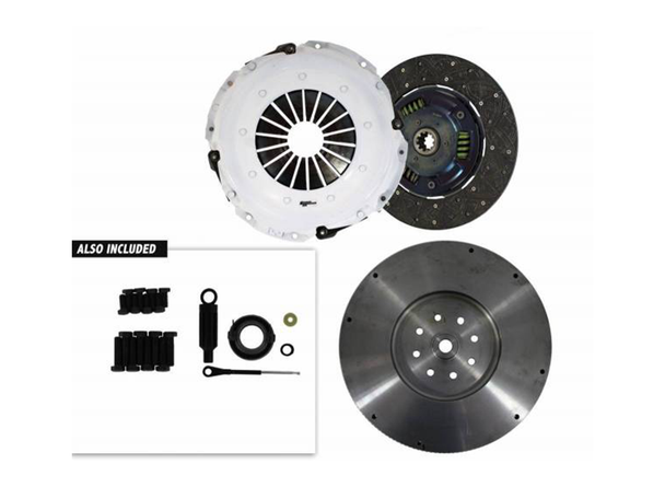 05CM1-HD00-SK FX100 Organic Single Disc Clutch Kit with Flywheel, 1-1/4, NV4500 Torque King 4x4