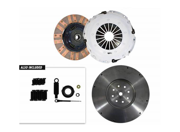 05CM1-HDCL-SK FX400 Ceramic Single Disc Clutch Kit with Flywheel, 1-1/4, NV4500 Torque King 4x4