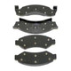 QU80277 Premium Front Disc Brake Pads for Scout II & 1976-1978 Jeep CJ Front Axles Torque King 4x4