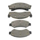 QU80277 Premium Front Disc Brake Pads for Scout II & 1976-1978 Jeep CJ Front Axles Torque King 4x4