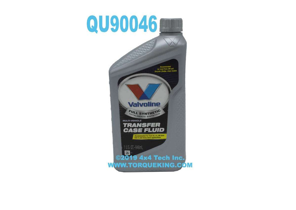 Valvoline Transfer Case Fluid QU90046 Order Replacement XL12