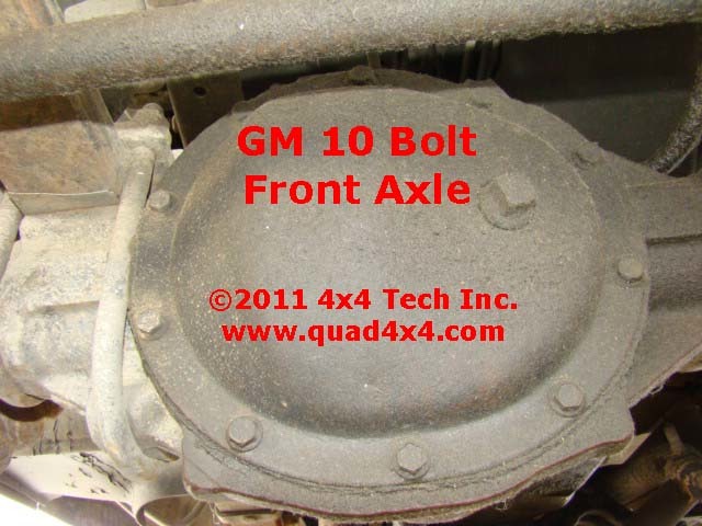 Gm 10 Bolt Front Axle Identification Learn How To Identify Your 1977 1991 Gm 10 Bolt Front Axle Online At Torque King 4x4
