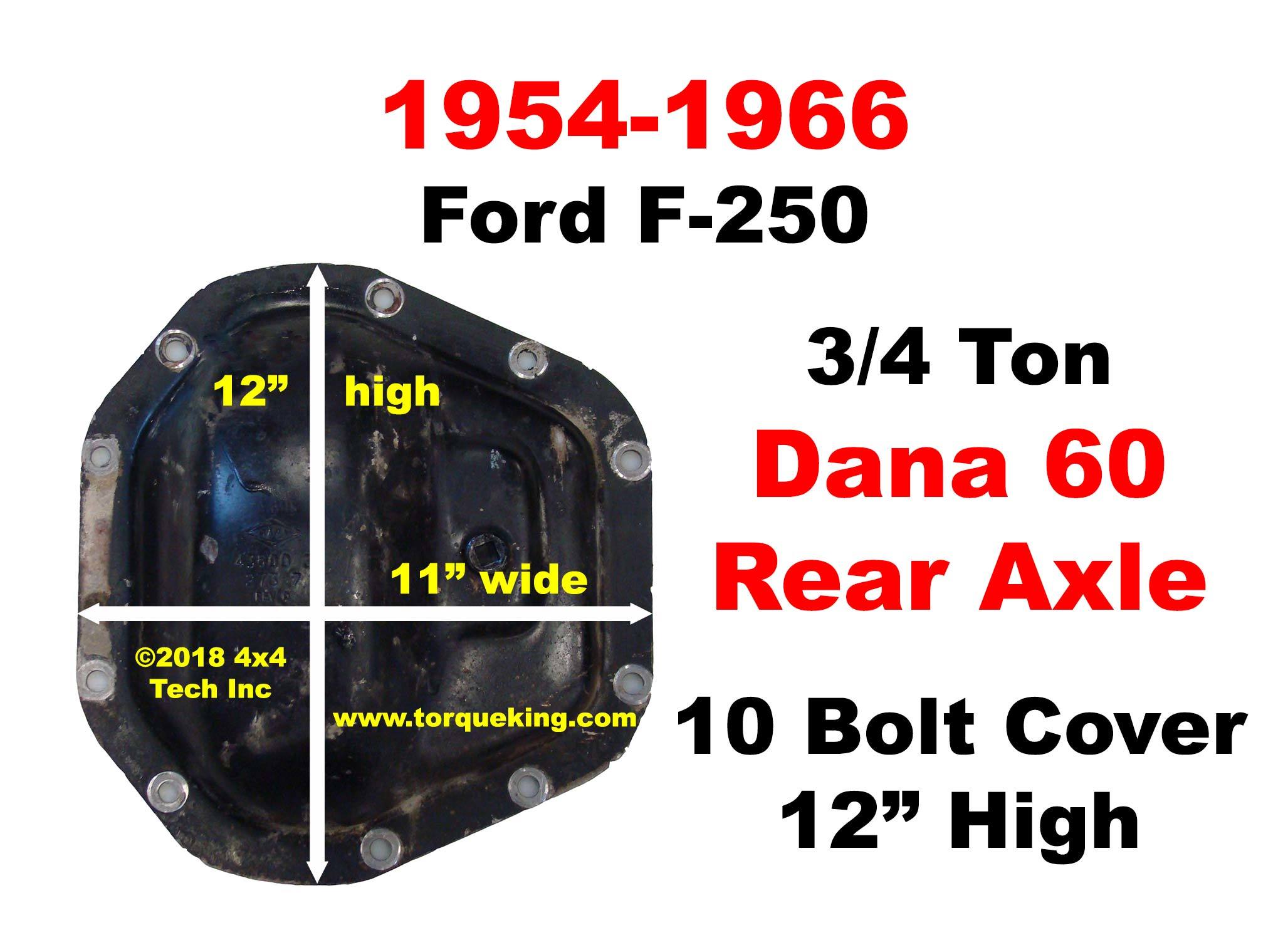 Dana 60 Parts, Manuals 19541966 Ford F250, F350 Rear Axle
