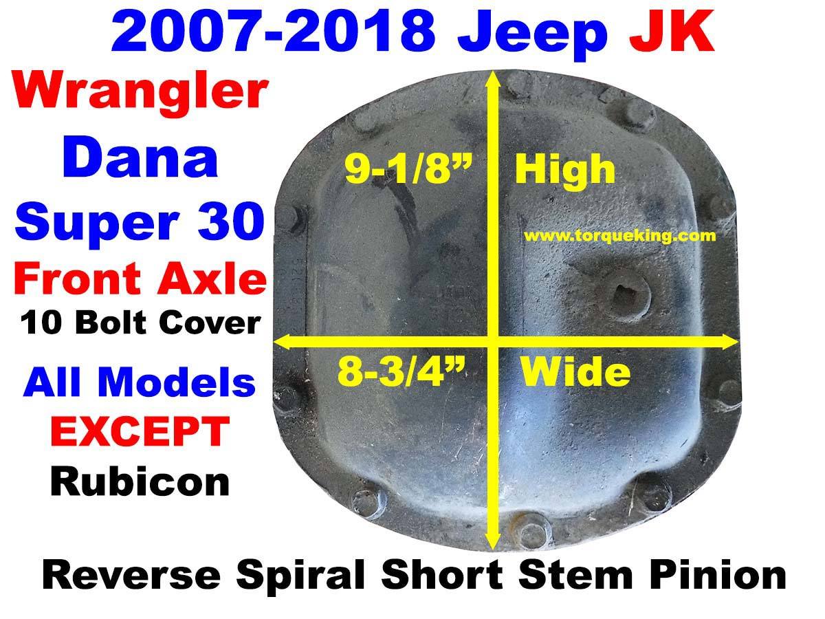 Super 30 Parts, Tools 2007-2017 Jeep Wrangler JK Front Axle