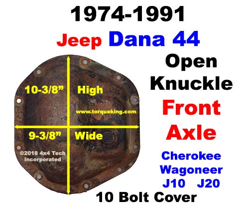 1980-1996 Ford F-150 & Bronco Dana 44IFS Front Axle Identification   Download Dana 44 Identification Specs (IDN-137) - Torque King 4x4