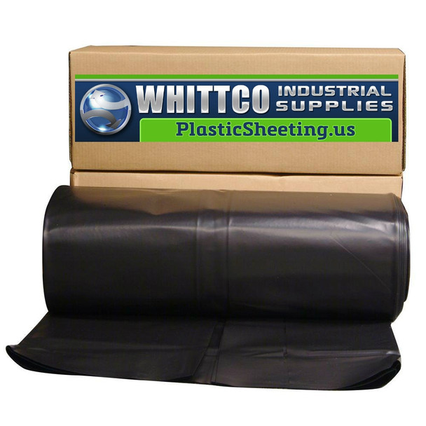 20 X 100 15 mil Black Plastic Sheeting Vapor barrier