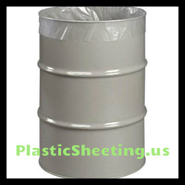 55 Gallon 4 mil Plastic Drum Liner - 38 x 63 50 per roll