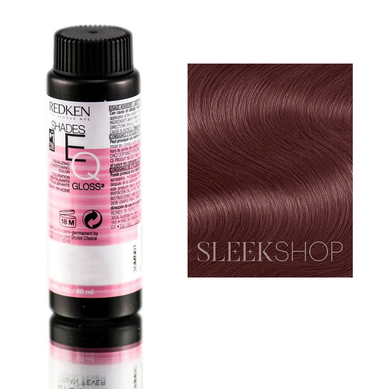 03R (3R) - Roxy Red Redken Shades EQ Demi-Permanent Equalizing Conditioning  Color Gloss, Ammonia-Free