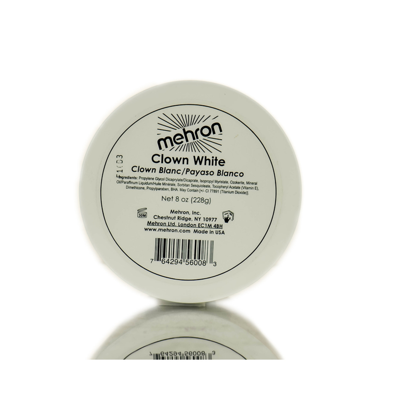 Mehron Professional Makeup Clown White 2.25 oz