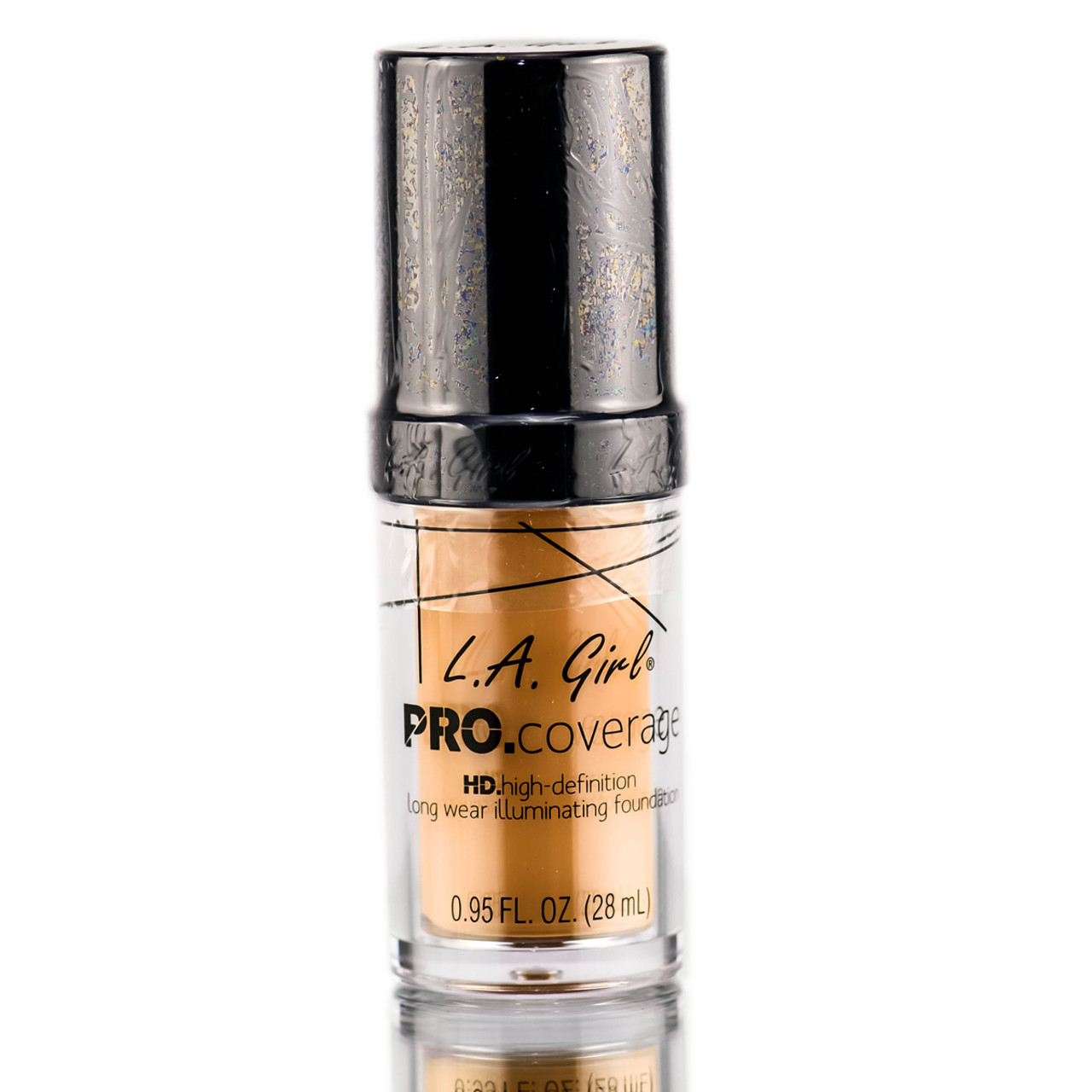 L.A. Girl PRO.Coverage HD Long Wear Illuminating Liquid Foundation, Soft Honey - 28 ml bottle