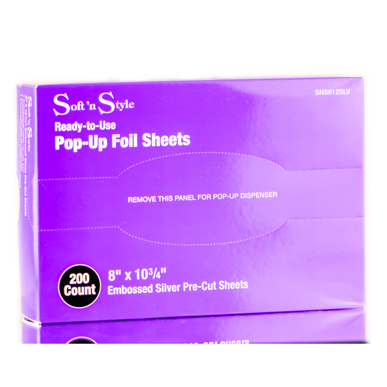 Ready to Use 5 x 11 Embossed Silver Pop-Up Foil Sheets. 500 ct. by Soft  'n Style