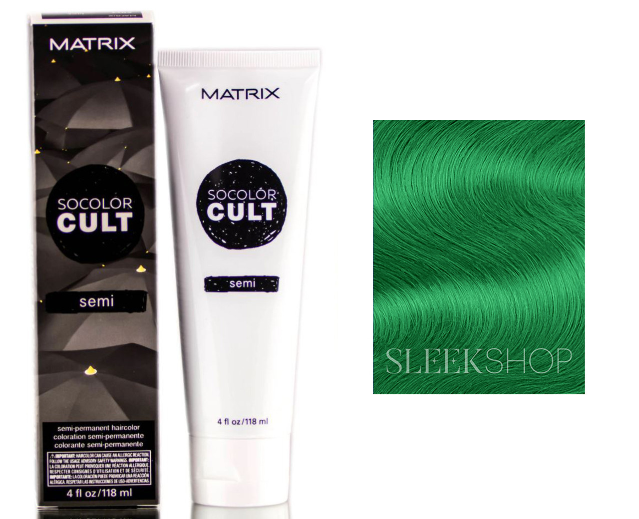 Matrix SoColor Cult Demi Perm Haircolor - Dusty Teal - Pack of 1 with Sleek  Comb 