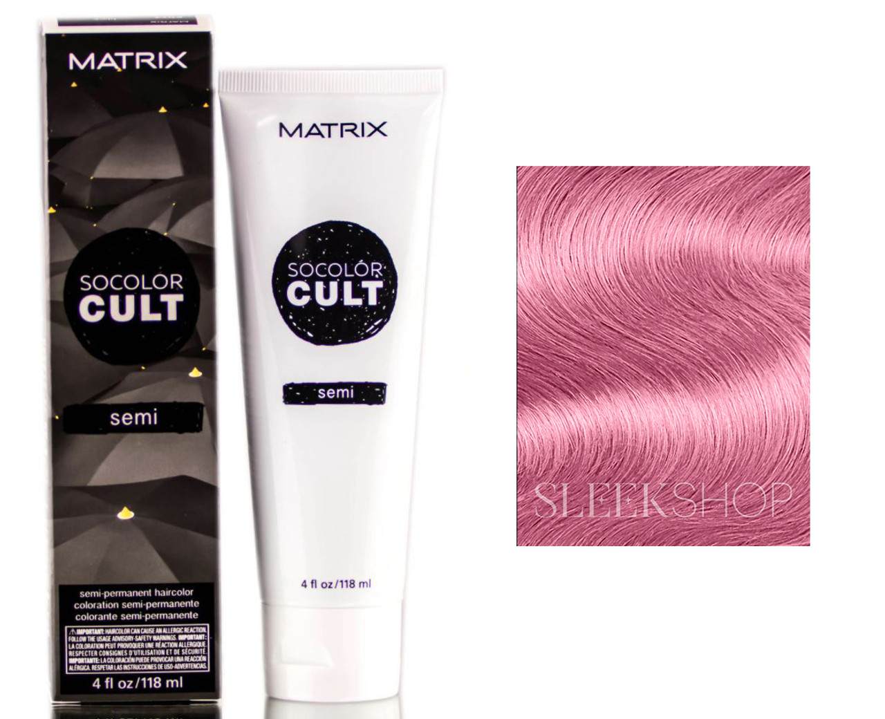 Matrix SoColor Cult Demi Perm Haircolor - Dusty Teal - Pack of 1 with Sleek  Comb 