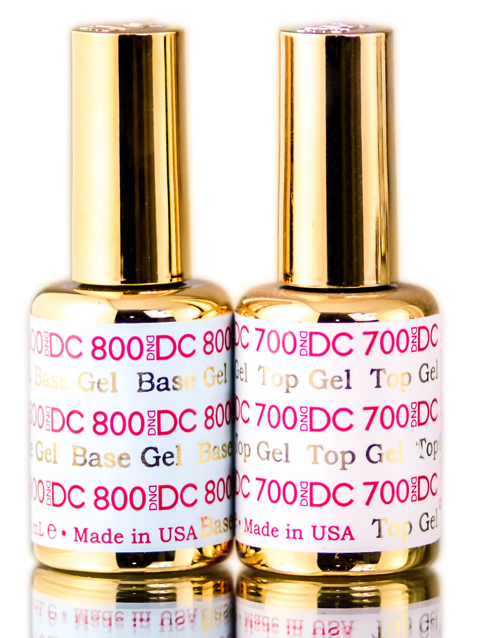 DND DC 700 Top Gel & 800 Base Gel DUO SET, Soak off Gel All In One