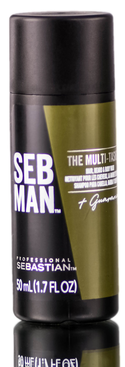 Sebastian Seb Man The Multi-Tasker Hair, Beard, Body Wash- 1.7 oz
