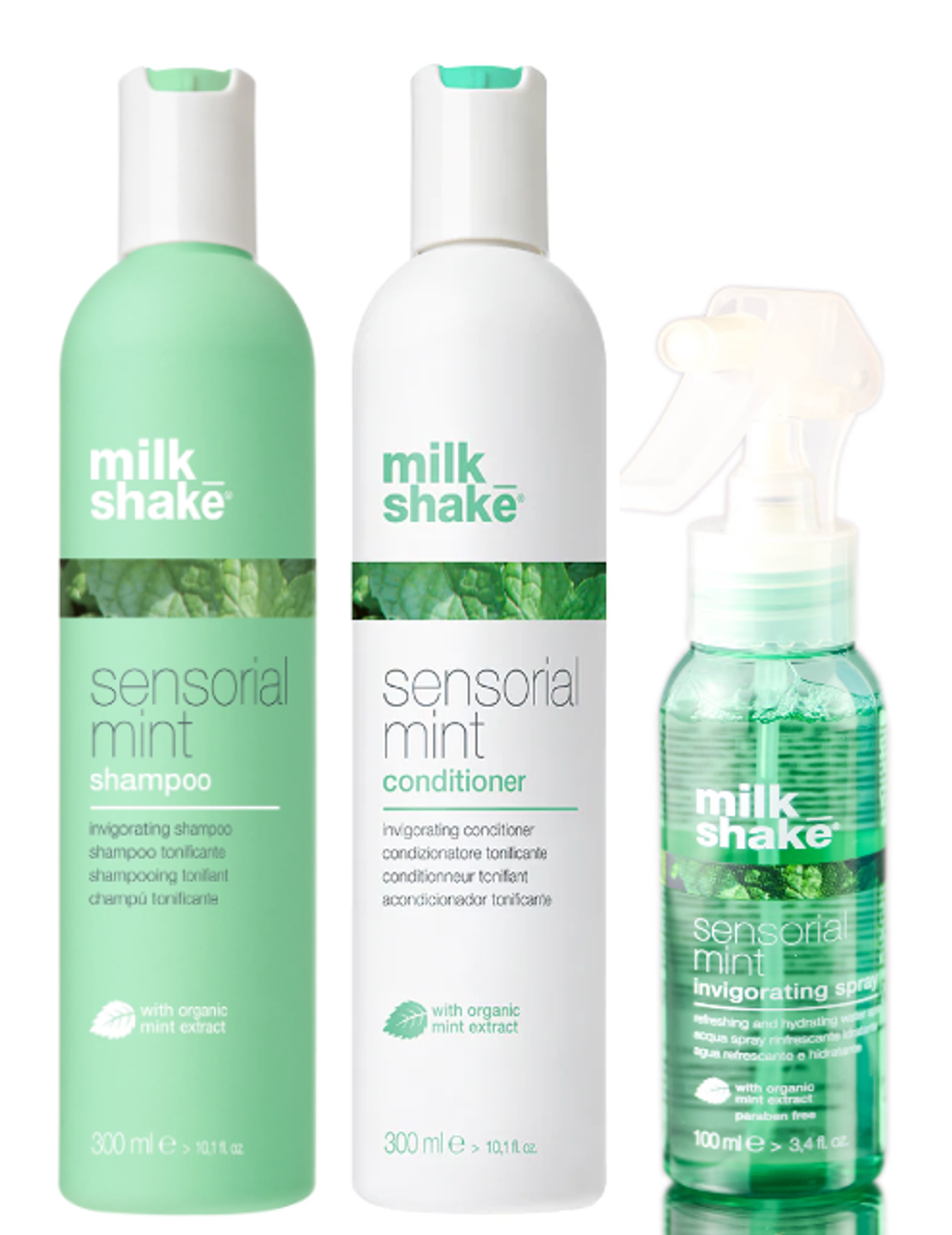 Milk Shake Sensorial Mint Shampoo & Conditioner & Invigorating Spray