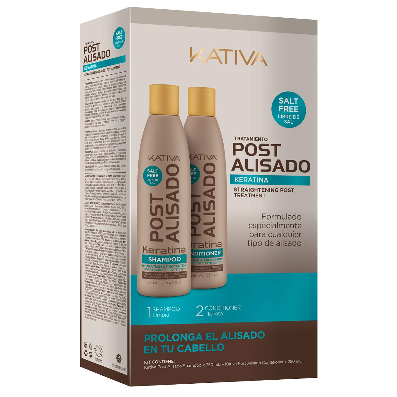 Kativa Keratin and Argan Oil Brazilian Straightening Kit : Beauty &  Personal Care 