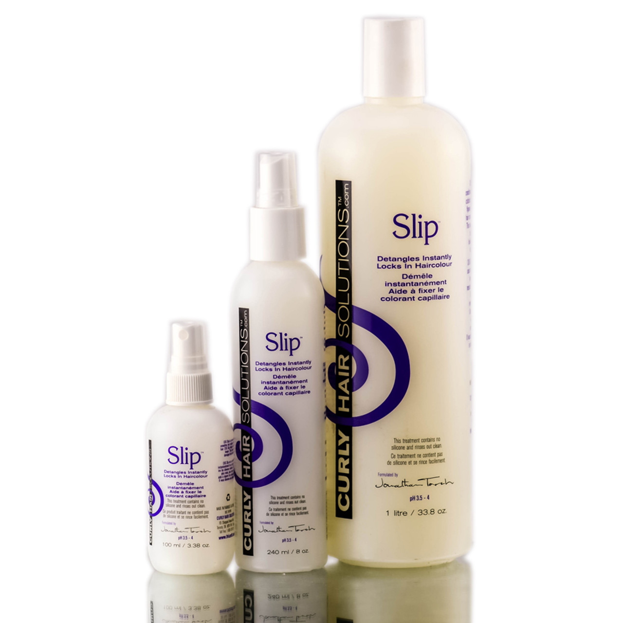 Size : 3.38 oz / travel size Curly Hair Solutions Slip Leave-in Detangler  SleekShop.com